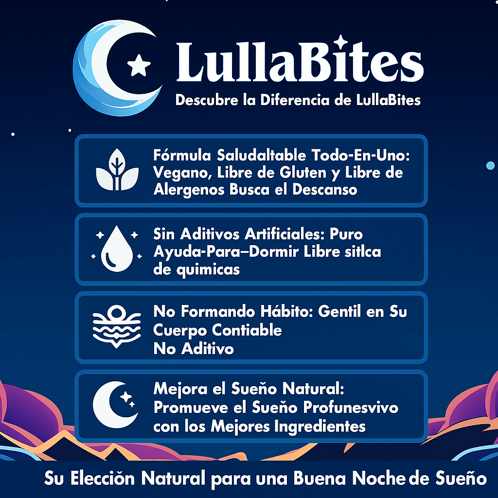Lullabites™ - Gomitas naturales para un sueño profundo y reparador.