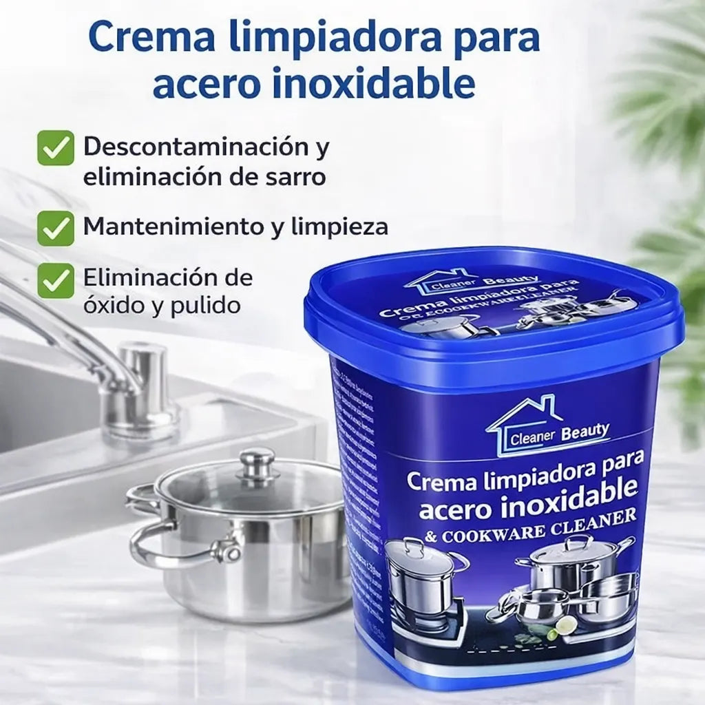 Pasta MultiAcción para Ollas y Hornos™ - Quita grasa y óxido para devolver el brillo original