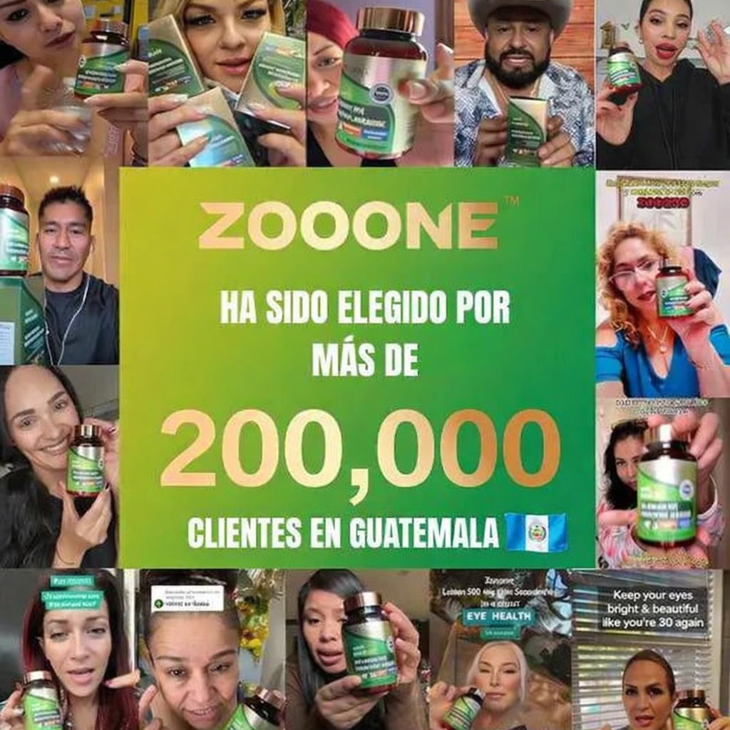 Nutre y protege tu visión todos los días 👁️✨ Con la formula de ZOONE que tiene luteína, zeaxantina y vitamina C 💊