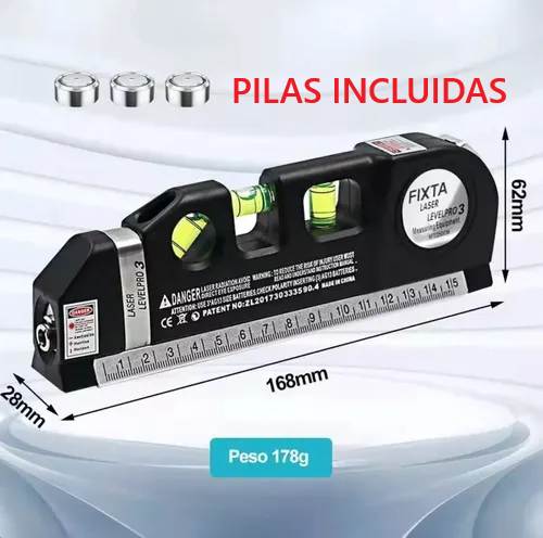Metro y Nivel Laser Pro Multifuncional