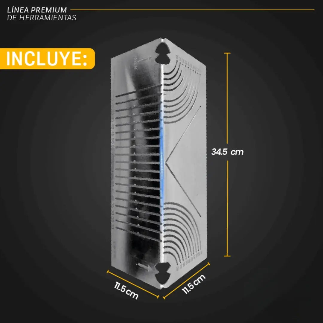 Regla ArcoMaster 90° ¡Marca, mide y dobla con precisión total!