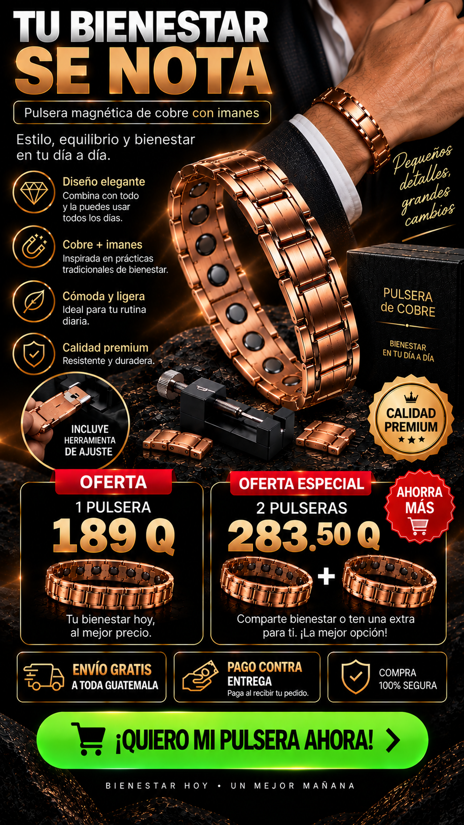 Pulsera Magnética de Cobre