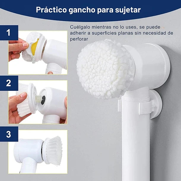 Cepillo limpiador 3 en 1 recargable