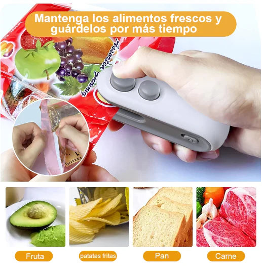 Mini Sellador de bolsa Pro Recargable