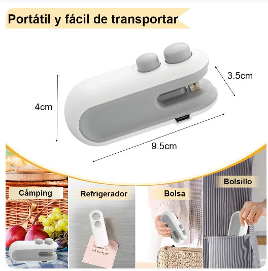 Mini Sellador de bolsa Pro Recargable