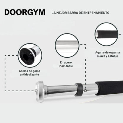 Barra de ejercicios (Doorgym) fortalece tu cuerpo y tu salud en casa