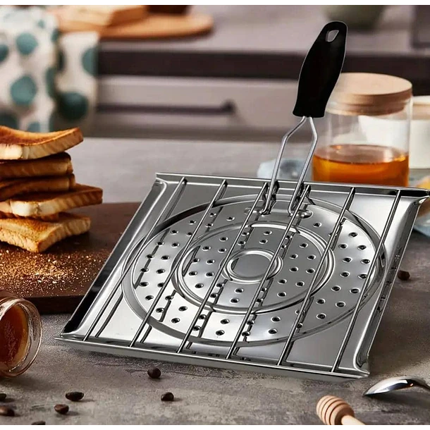 Tostador Manual para Pan en acero inoxidable (Pack 2 unidades)