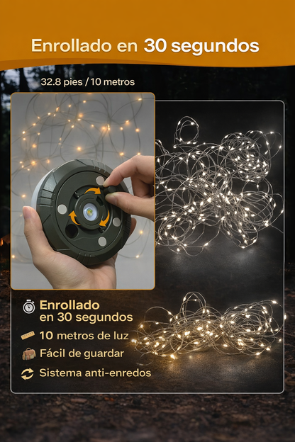 Luces Cámping USB Recargable para Fiestas, Camping, Decoración