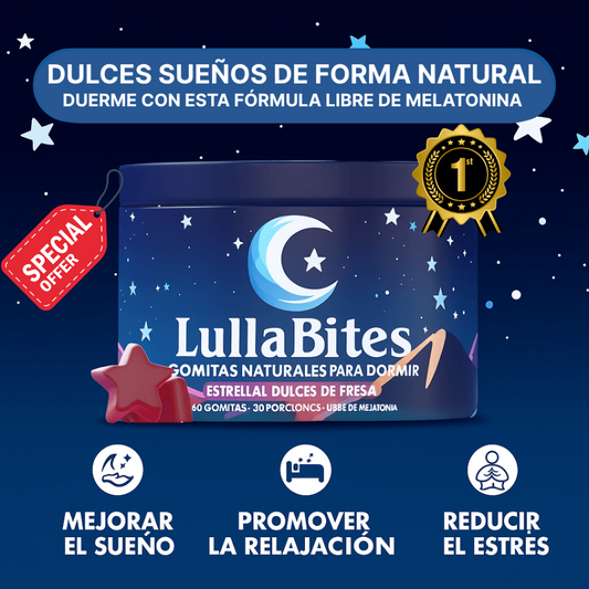 Lullabites™ - Gomitas naturales para un sueño profundo y reparador.