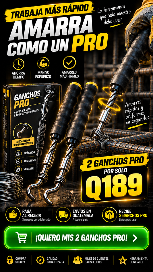 2 Ganchos Pro - Amarras fáciles y rápidas!