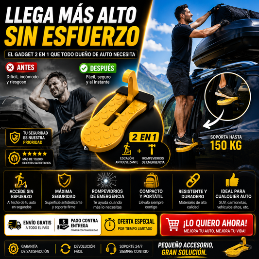 ESCALON PORTATIL - El ACCESORIO 2 EN 1 QUE TODO CONDUCTOR DEBERÍA TENER