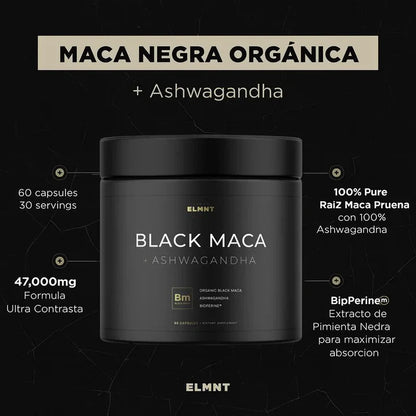 Maca Negra Orgánica con Ashwagandha